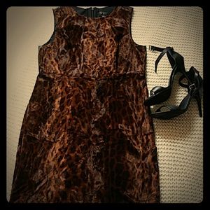 Topshop leopard print dress